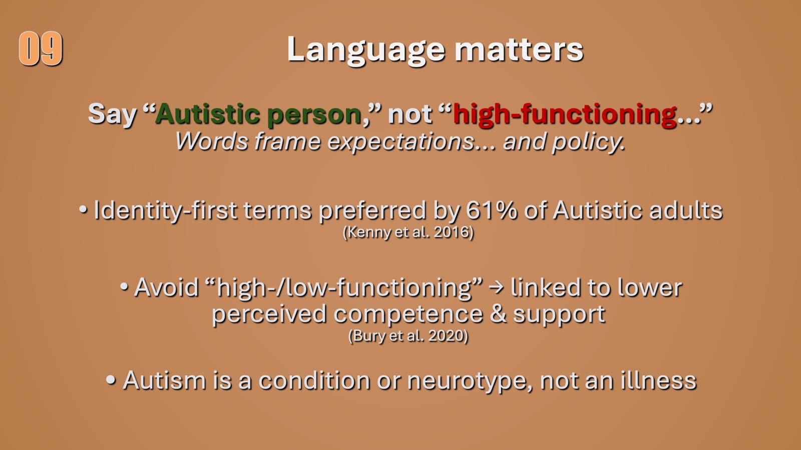 Language matters